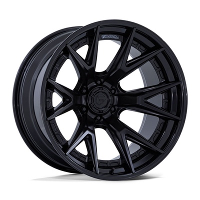 FUEL Off-Road Catalyst FC402MX Wheel, 22x12 With 6 On 135 Bolt Pattern - Matte Black W/ Gloss Black Lip - FC402MX22126344N