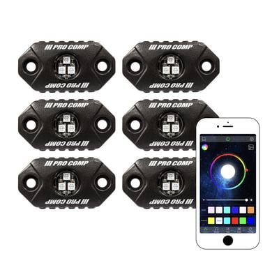 Pro Comp 76501RGB RGB 6 LED 9W Rock Light Kit